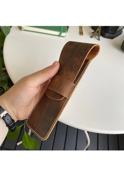 Modica® Zey - Natürel Hakiki Deri Kalemlik (Taba) fırsatları