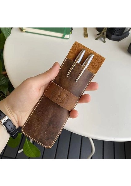 Modica® Zey - Natürel Hakiki Deri Kalemlik (Taba) indirimleri