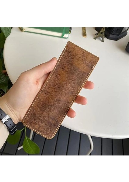 Modica® Zey - Natürel Hakiki Deri Kalemlik (Taba)