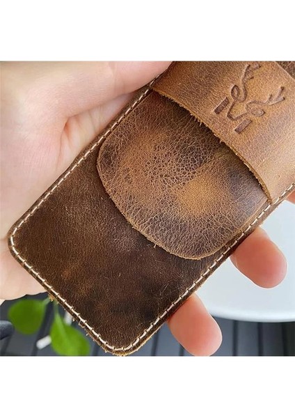 Modica® Zey - Natürel Hakiki Deri Kalemlik (Taba)