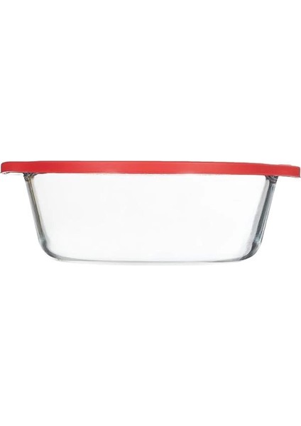 Pasabahce Borcam Yuvarlak Tencere Plastik Kırmızı Kapaklı, 2100 cc fiyatları