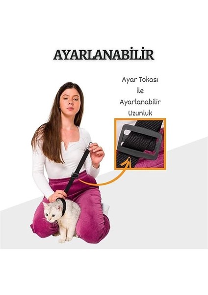 Kedi ve Köpek Araç Emniyet Kemeri Tasması Yavru Evcil Hayvan Tasmaları Araba Kemer Seyahat