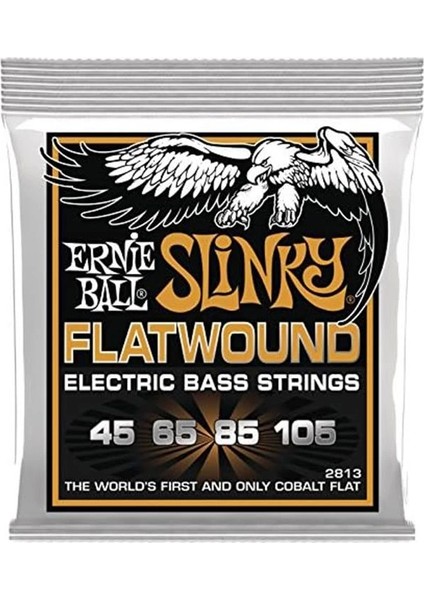 Hybrid Slinky Flatwound Elektrik Bas Telleri, Ölçü 45-105 modelleri