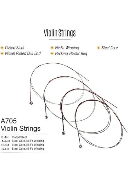 A-705 Takım Keman Teli - Normal Tansion fiyatları