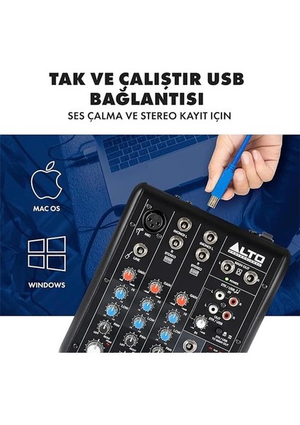 Truemix 500 - Ses Mikseri, Podcast, Canlı Performans, Yayın, Kayıt, Dj - Mac ve Pc Için Xlr indirimleri