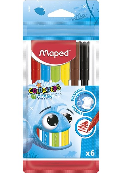 Keçeli Boya Kalemi Ocean 6 Renk 845723