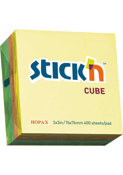 Stıckn Yapışkanlı Not Kağıdı 400 Yp 76X76 Pastel Renkler 21013