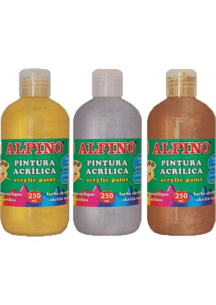 Akrilik Boya Şişe 250 ml Metalik Bronz DV000134