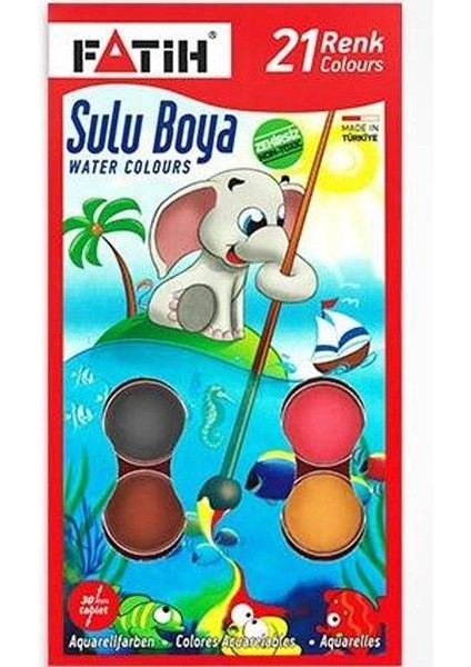 Sulu Boya 21 Renk K-21