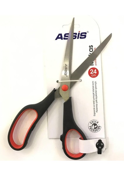 Makas Inoxy 24 cm (9,5 Inç) Siyah Kırmızı 5385