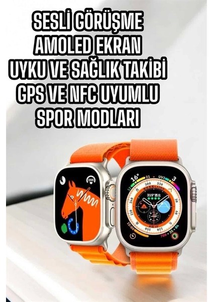 Akıllı Saat Nfc ve Gps Uyumlu Uyku ve Sağlık Takibi Sesli Görüşme modelleri