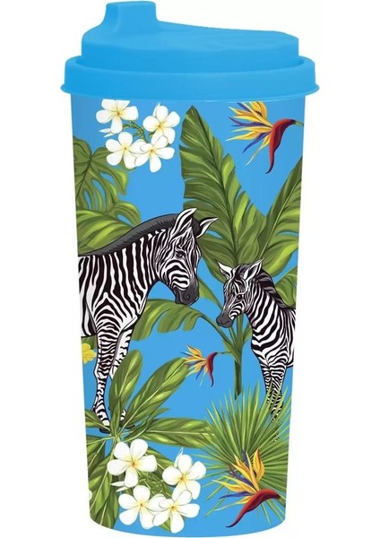 Desenli Kahve Bardağı-Zebra 470 cc 161920-015