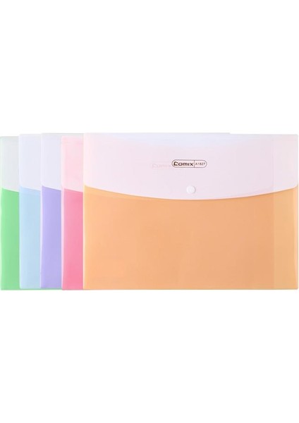 Çıtçıtlı Zarf Parlak Renkli A1827