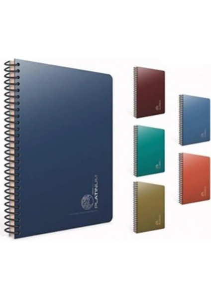 Defter Platınum Spiralli Plastik Kapak A4 80 Yp Çizgili