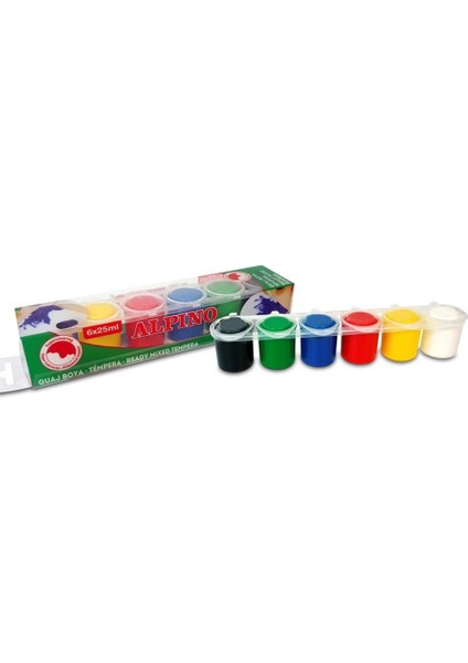 Sulu Boya Tempera 6 Renk x 25 ml DM-000930
