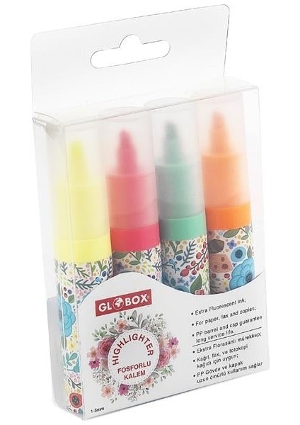 Fosforlu Kalem Baskılı 4 Lü 2917