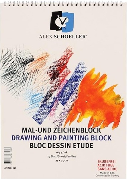 Teknik Resim Defteri Spiralli 15 Yp 25X35 165 gr