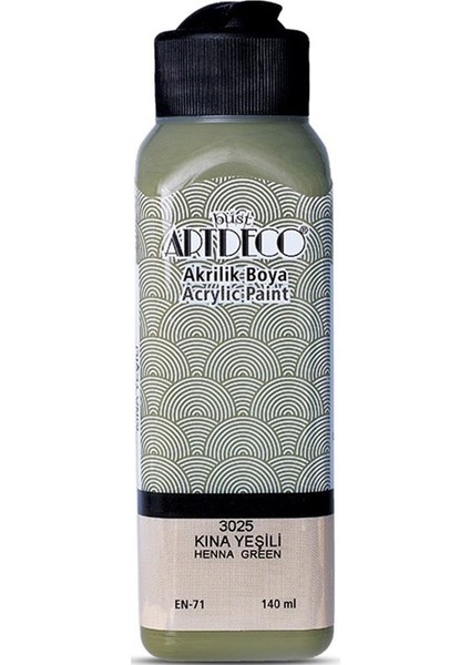 Akrilik Boya 140 ml Kına Yeşili 070R-3025