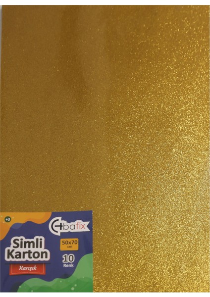Simli Karton 50X70 10 Renk Karışık