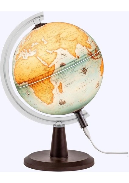 Modern Küre Antik Işıklı 20 cm 48205