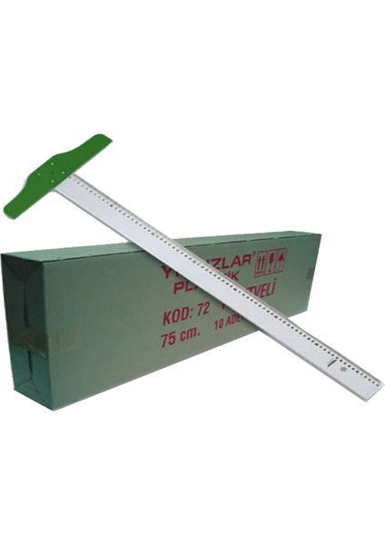 T Cetvel Plastik 75 cm 72