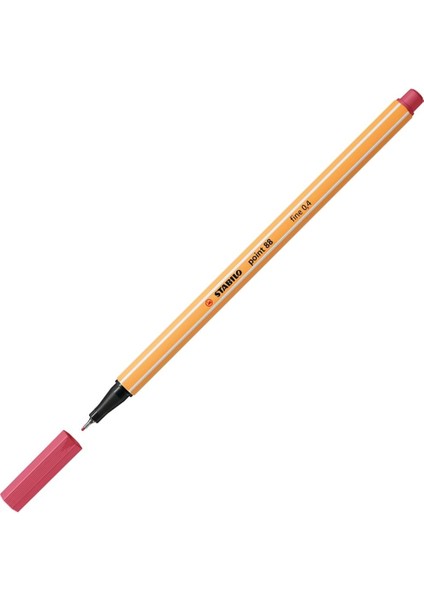 Keçe Uçlu Ince Kalem 88 Point 0.4 mm Çilek Kırmızısı 88/49