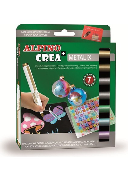 Keçeli Boya Kalemi Metalix 7 Li Metalik Renkler AR000134