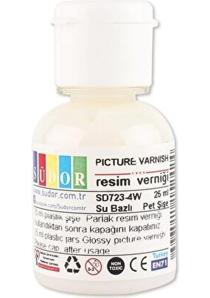 Resim Verniği Su Bazlı 25 ml SD723-4W