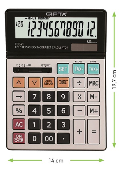 Hesap Makinesi Masa Üstü 12 Hane F3041