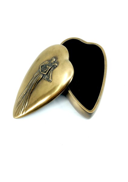 Gelin ve Damat Figürlü Küçük Takı Kutusu Dekoratif Yüzük Kutusu Söz Nişan Düğün Tepsi Dekorasyonu fiyatları