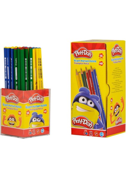 Kurşun Kalem Üçgen 36 Lı Stand PLAY-KK003