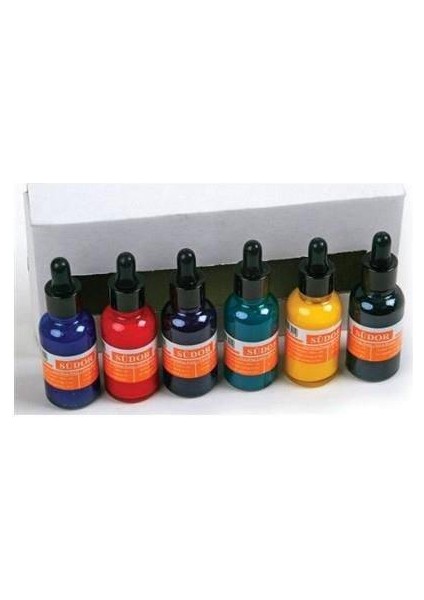 Ebru Boyası Damlalıklı 30 ml 6 Renk SD856