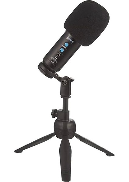 Jwin Rms-14 Condenser Stüdyo Youtuber Ses Kayıt USB Girişli Mikrofon Seti Sünger Masaüstü Stand