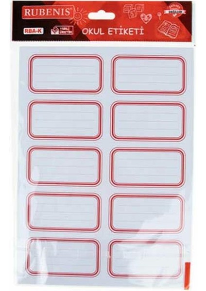 Anaokul Etiketi Kız Rba.