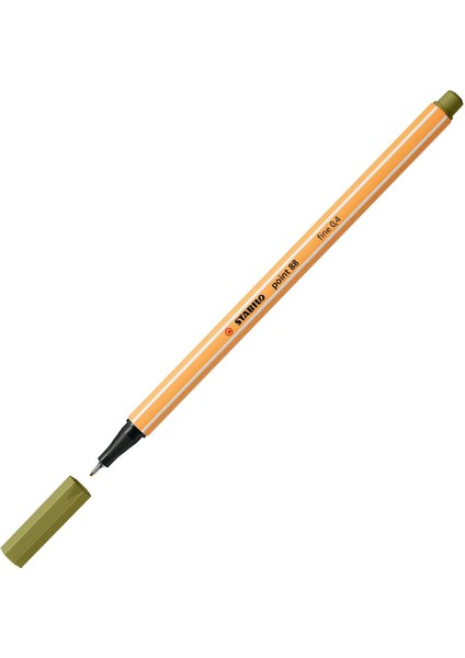 Keçe Uçlu Ince Kalem 88 Point 0.4 mm Bataklık Yeşili 88/37