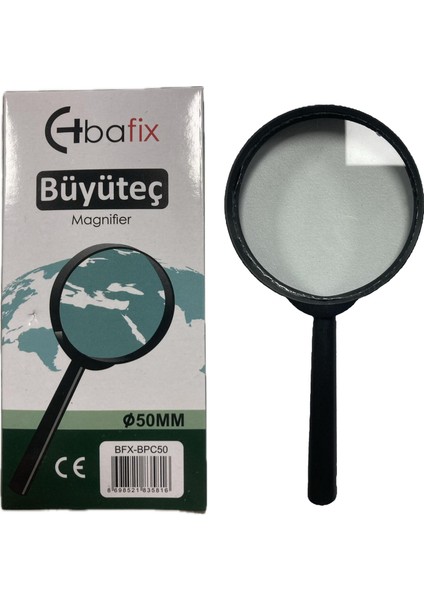 Büyüteç Plastik Çerçeveli 50 mm BFX-BPC50