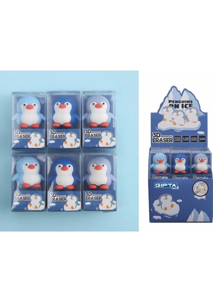 Silgi Penguın 3D 24 Lü K2364