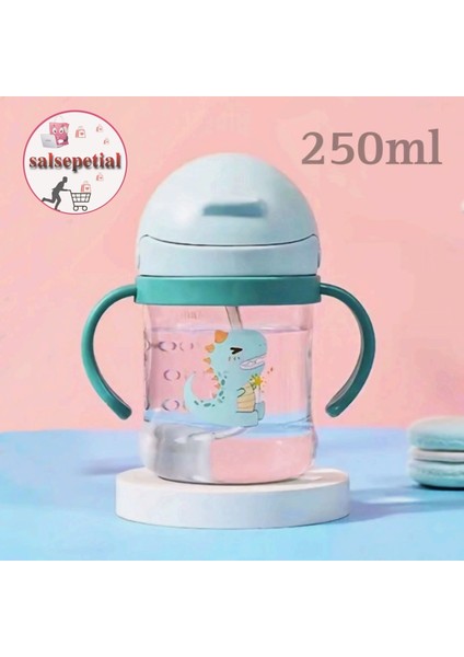 250ML Figürlü Pipeti Suluk Bebek Matara Sevimli Su Şişesi Bebek Pipetli Biberon Matara