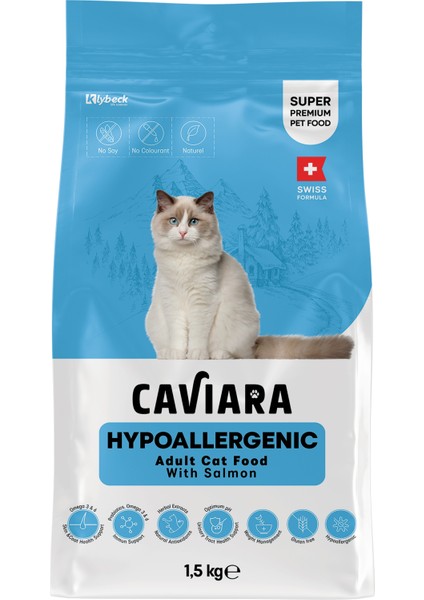 Hipoalerjenik Somonlu Yetişkin Kedi Maması 1,5 kg