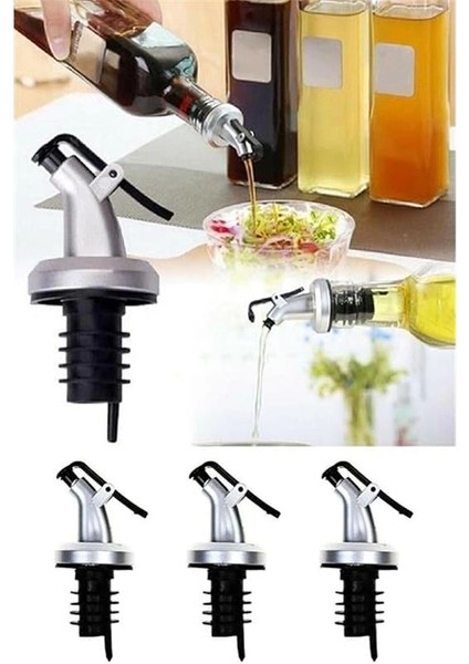 2 Adet Kapaklı Şişe Ucu Servis Aparatı Damlalık Yağdanlık Tıpa Tapa Mantar - Kargo fırsatları