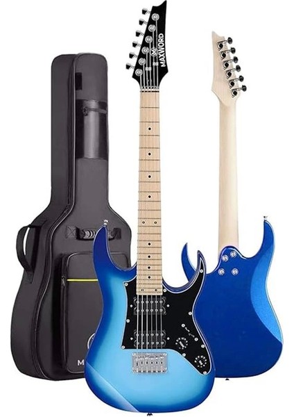 DE-150BL-25AMP Maple Klavye Hh Yüksek Kaliteli 25W Amfili Elektro Gitar Seti modelleri