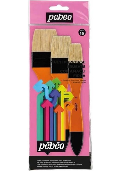 Fırça Seti Zemin Fırçası Byz Brstle Kıl 3 Lü Set-16