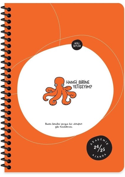 Hisli Şeyler Akademik Ajanda Spiralli A5