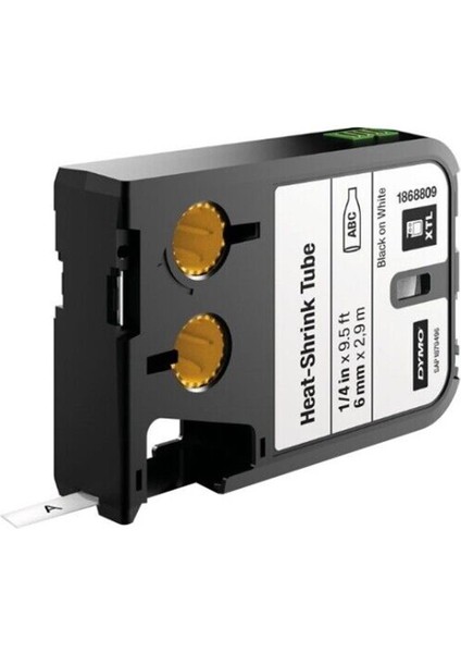 Xtl Isıyla Küçülen Etiketi 6 mm x 2.7 M Beyaz/siyah 1868809