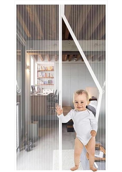Mıknatıslı Kapı Sinekliği, Sinek Böcek Tutucu, Beyaz Tül Sineklik, Sivrisinek Ağı, Balkon