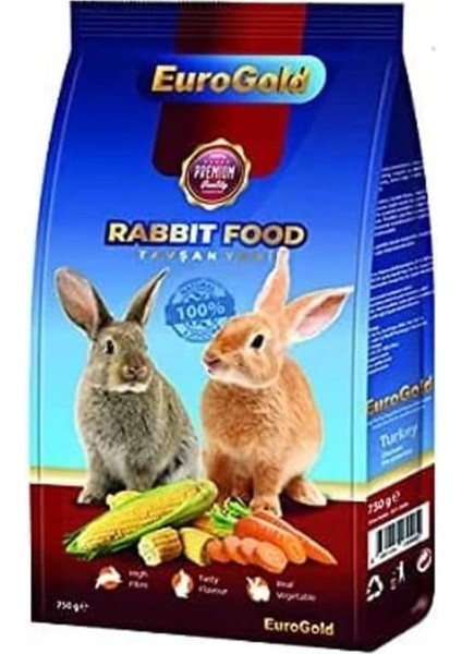 Kurutulmuş Sebzeli Tavşan Yemi, Doğal Içerik, 750 gr