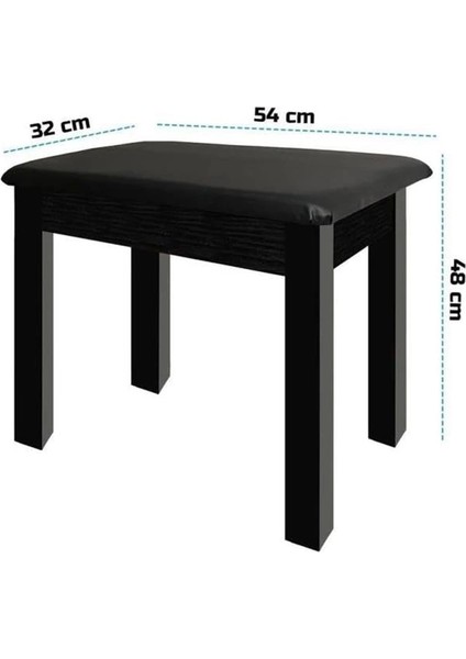 Midex TBX-144BK Üst Kalite Piyano Taburesi Gizli Bölmeli Siyah Renk (32X54X48) fiyatları