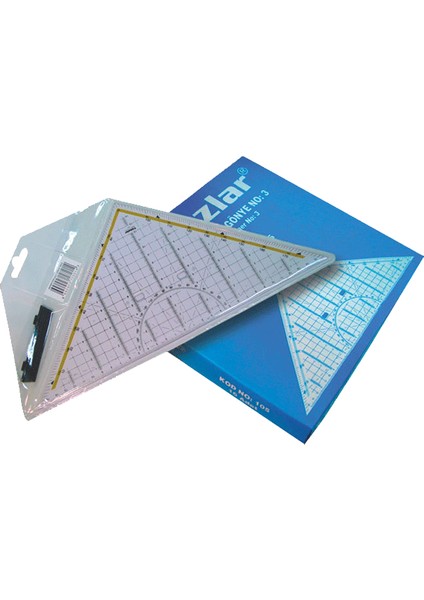 Teknik Resim Gönyesi Geometrik-Açılı No:3 105