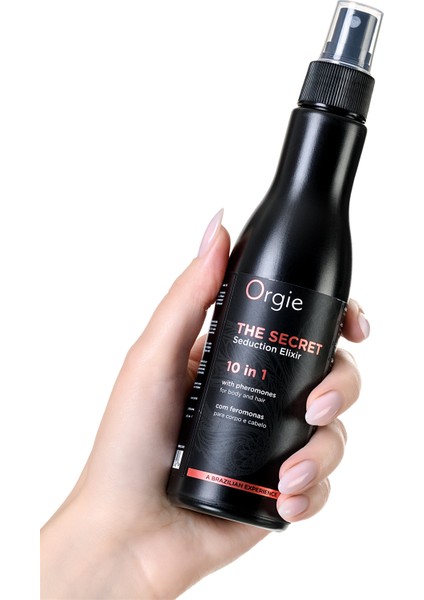 Orgıe The Secret Feromonlu Vücut ve Saç Nemlendirici Sprey 1'de 10, 150 ml indirimleri