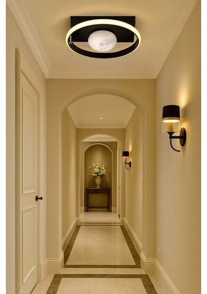 ESSLİGHT PARMA 25 CM PLAFONYER LED AVİZE 3 RENK IŞIK MODLU (BEYAZ SARI GÜN IŞIĞI) MODERN DEKORATİF AYDINLATMA fiyatları